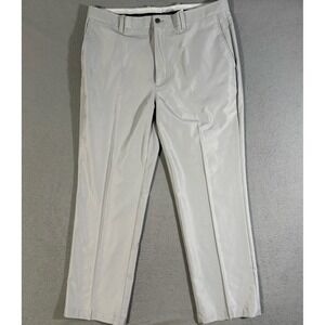 Callaway Golf Pants Men's 36x30 Straight Flat Front Zip Closure Gray Button